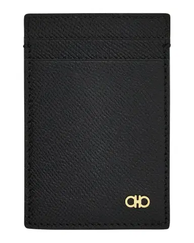 FERRAGAMO Men's Micro Gancio Money Clip Card Holder | Thumbnail 1