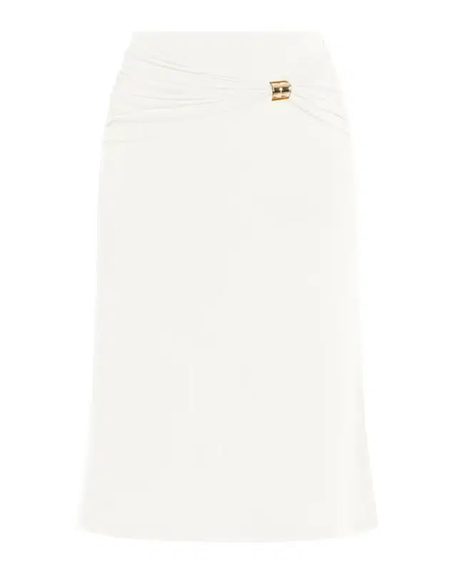 Herve Leger Valentina Drape Midi Skirt