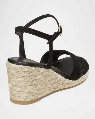 Stuart Weitzman Dayna Suede Crisscross Wedge Espadrilles | Thumbnail 3