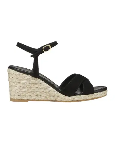 Stuart Weitzman Dayna Suede Crisscross Wedge Espadrilles | Thumbnail 1