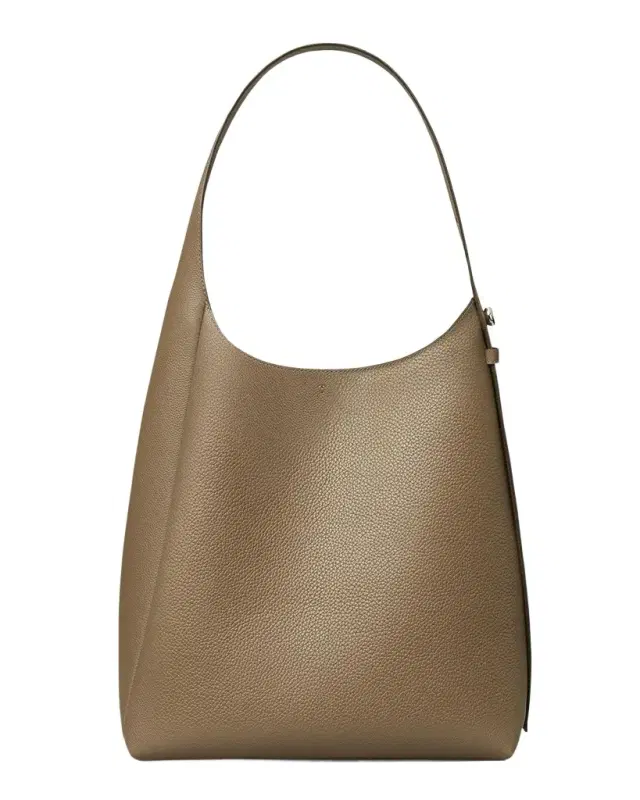 Pebbled Leather Hobo Bag