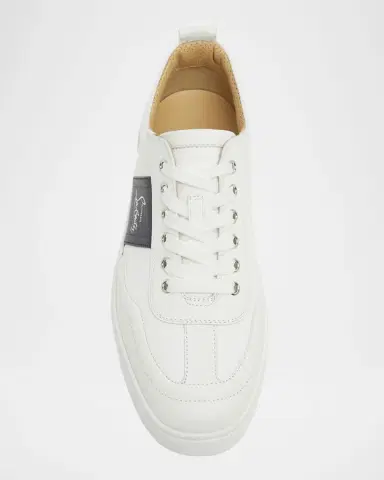 Christian Louboutin Men's Retero Canvas and Leather Low-Top Sneakers | Thumbnail 4
