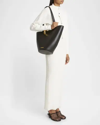 Jacquemus Le Bambola Moyen Leather Tote Bag | Thumbnail 4 Jacquemus Le Bambola Moyen Leather Tote Bag | Thumbnail 4