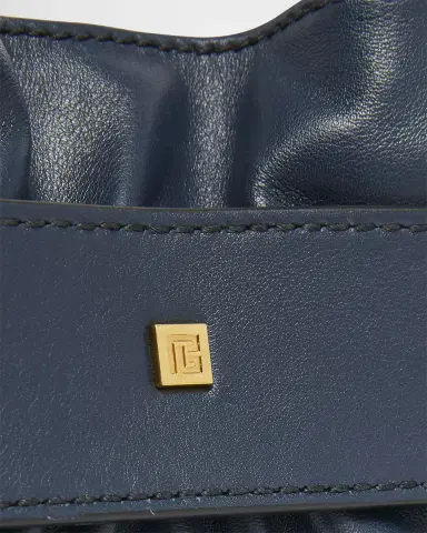 Balmain Anthem Mini Buckle Shoulder Bag in Calfskin Leather | Thumbnail 10