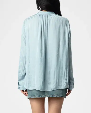 Zadig & Voltaire Tink Satin Tunic Top | Thumbnail 3