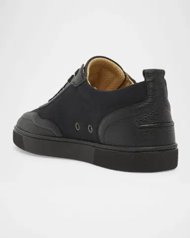 Christian Louboutin Men's Retero Canvas and Leather Low-Top Sneakers | Thumbnail 2 Christian Louboutin Men's Retero Canvas and Leather Low-Top Sneakers | Thumbnail 2