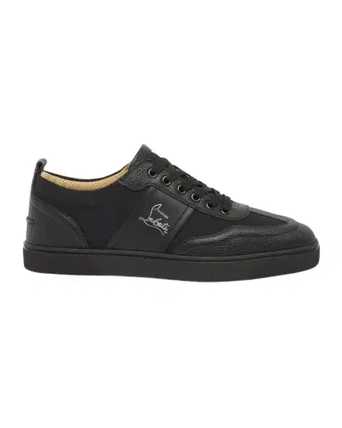 Christian Louboutin Men's Retero Canvas and Leather Low-Top Sneakers | Thumbnail 1 Christian Louboutin Men's Retero Canvas and Leather Low-Top Sneakers | Thumbnail 1
