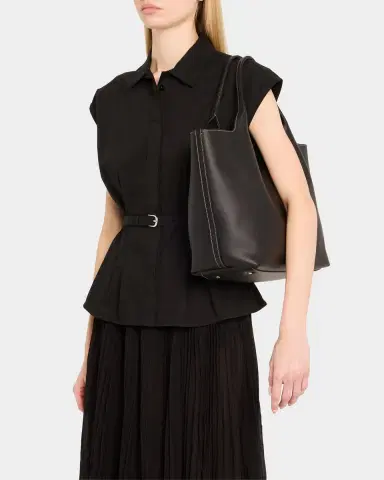 Tod's Medium Leather Tote Shopping Bag | Thumbnail 2 Tod's Medium Leather Tote Shopping Bag | Thumbnail 2