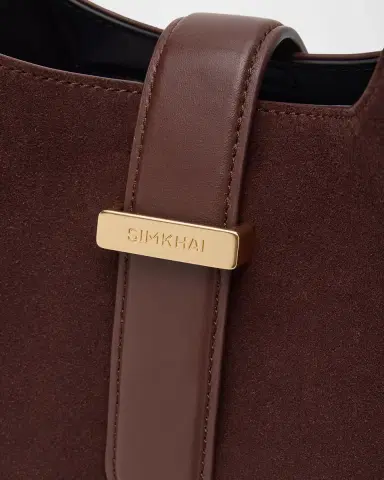 SIMKHAI Khai Buckle Suede Hobo Bag | Thumbnail 6