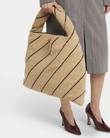 Bottega Veneta Hop Large Striped Shoulder Bag | Thumbnail 2 Bottega Veneta Hop Large Striped Shoulder Bag | Thumbnail 2