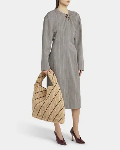 Bottega Veneta Hop Large Striped Shoulder Bag | Thumbnail 5 Bottega Veneta Hop Large Striped Shoulder Bag | Thumbnail 5