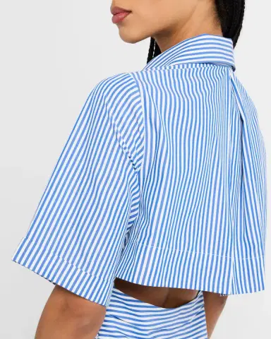 Rosie Assoulin Striped Tie High-Low Shirtdress | Thumbnail 5