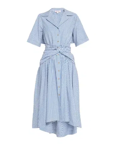 Rosie Assoulin Striped Tie High-Low Shirtdress | Thumbnail 1
