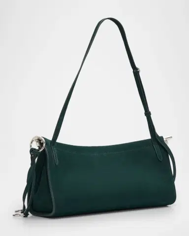 Alaïa Le Click Medium Shoulder Bag in Suede | Thumbnail 2 Alaïa Le Click Medium Shoulder Bag in Suede | Thumbnail 2