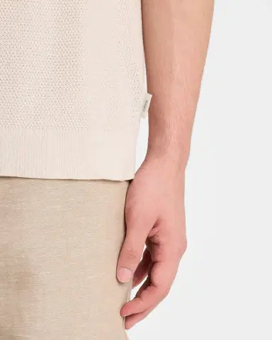 Onia Men's Cotton Knit Polo Shirt | Thumbnail 5