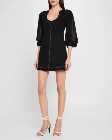 Philosophy di Lorenzo Serafini Balloon-Sleeve Mini Dress | Thumbnail 2 Philosophy di Lorenzo Serafini Balloon-Sleeve Mini Dress | Thumbnail 2