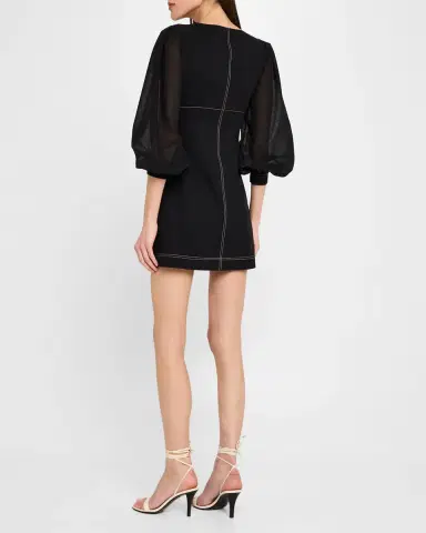 Philosophy di Lorenzo Serafini Balloon-Sleeve Mini Dress | Thumbnail 3 Philosophy di Lorenzo Serafini Balloon-Sleeve Mini Dress | Thumbnail 3