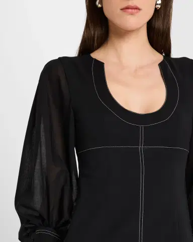 Philosophy di Lorenzo Serafini Balloon-Sleeve Mini Dress | Thumbnail 5 Philosophy di Lorenzo Serafini Balloon-Sleeve Mini Dress | Thumbnail 5
