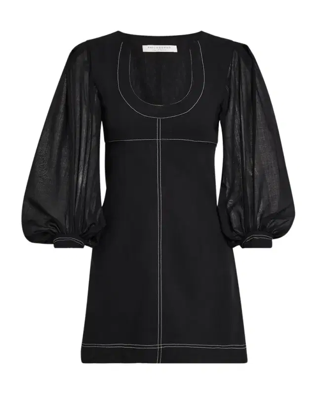 Philosophy di Lorenzo Serafini Balloon-Sleeve Mini Dress