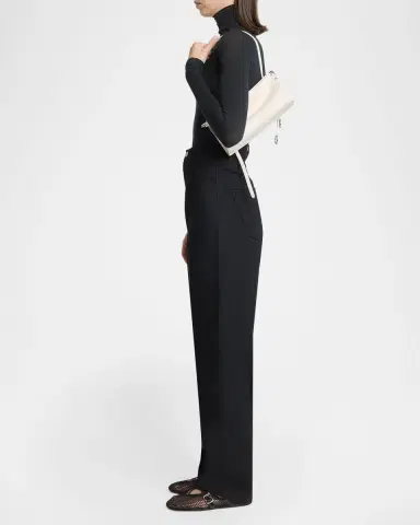 Alaïa Le Click Small Shoulder Bag in Glossy Leather | Thumbnail 4
