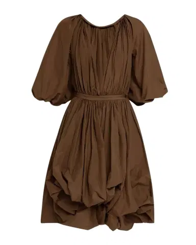Philosophy di Lorenzo Serafini Plunging Puff-Sleeve Balloon Dress | Thumbnail 1 Philosophy di Lorenzo Serafini Plunging Puff-Sleeve Balloon Dress | Thumbnail 1