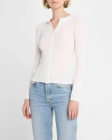 A.L.C. Fisher Ribbed Cardigan | Thumbnail 4