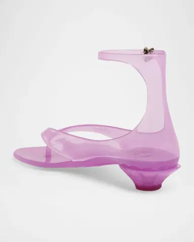 Chloé Jelly Thong Ankle-Strap Sandals | Thumbnail 3