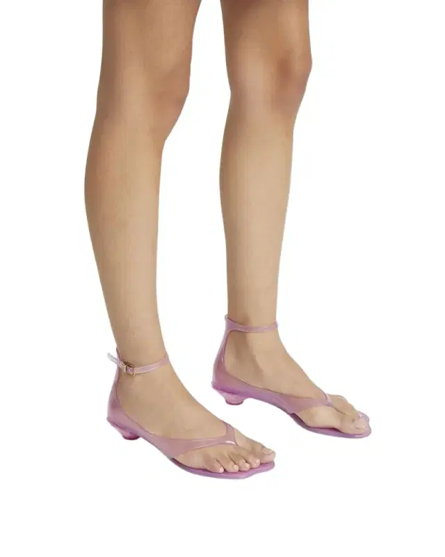 Chloe Jelly Thong Ankle-Strap Sandals