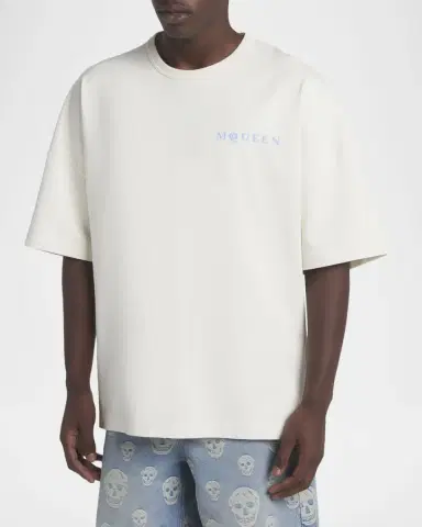 McQueen Men 's Relaxed Logo T-Shirt | Thumbnail 4