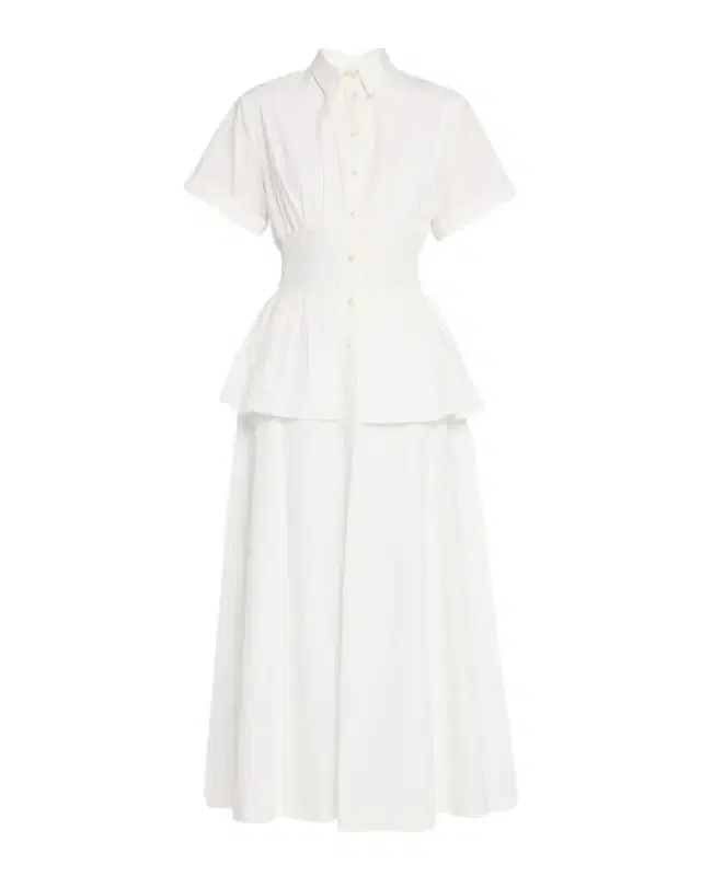 Boogie Woogie Bugle Boy Peplum Midi Shirtdress