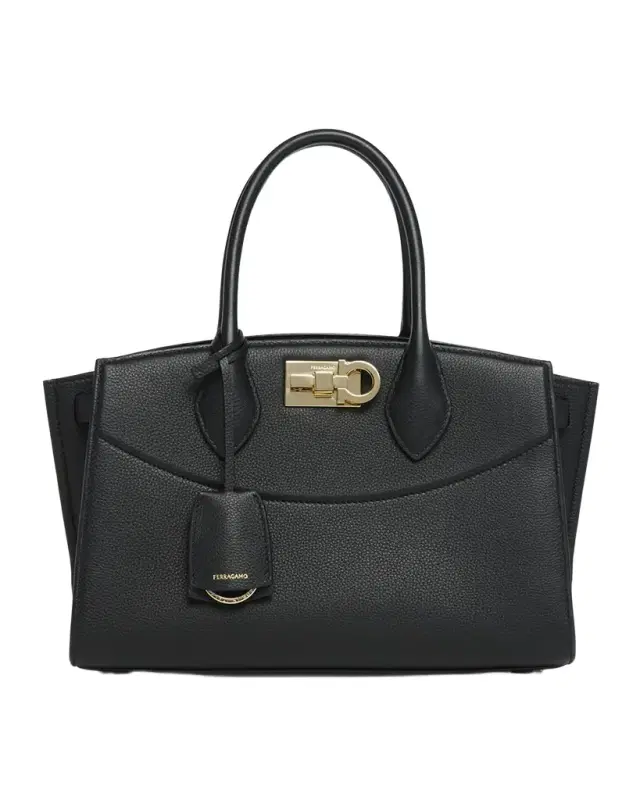 Ferragamo The New Studio Soft Leather Top-Handle Bag
