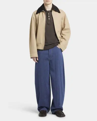 Bottega Veneta Men's Wide-Leg Drill Trousers | Thumbnail 2 Bottega Veneta Men's Wide-Leg Drill Trousers | Thumbnail 2