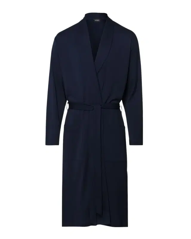 Hanro Men 's Night Day Interlock Cotton Robe