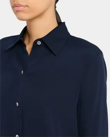 Vince Classic Button-Front Blouse | Thumbnail 5