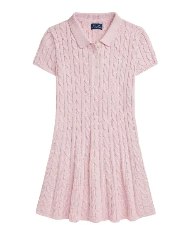 Girl 's Cable Knit Dress