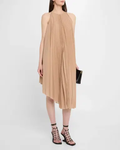 Philosophy di Lorenzo Serafini Pleated Halter Midi Dress | Thumbnail 2 Philosophy di Lorenzo Serafini Pleated Halter Midi Dress | Thumbnail 2