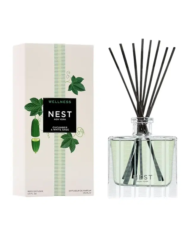NEST New York Cucumber & White Sage Reed Diffuser, 5.9 oz.