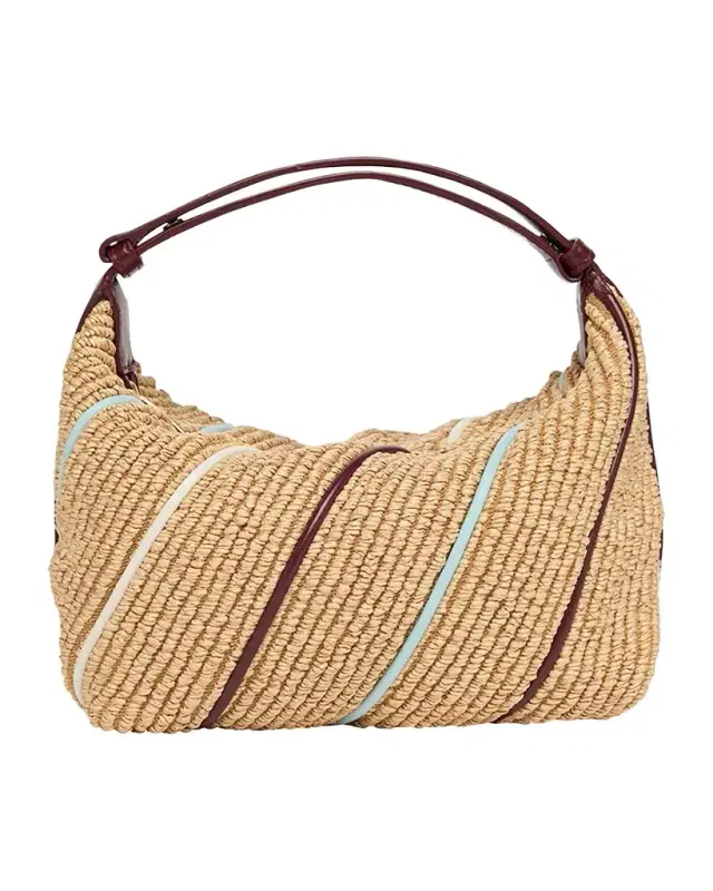 Bottega Veneta Wallace Mini Striped Shoulder Bag