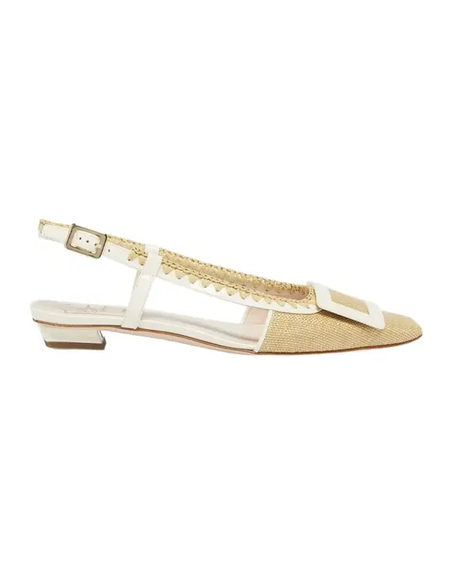 Roger Vivier Belle Vivier Buckle Slingback Pumps