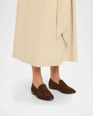 Bougeotte Suede Penny Loafers | Thumbnail 2