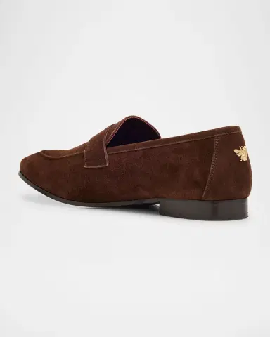 Bougeotte Suede Penny Loafers | Thumbnail 4