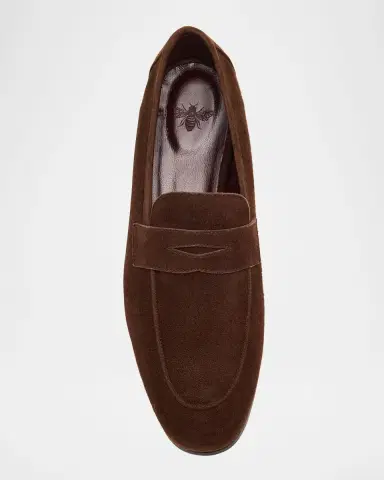 Bougeotte Suede Penny Loafers | Thumbnail 6