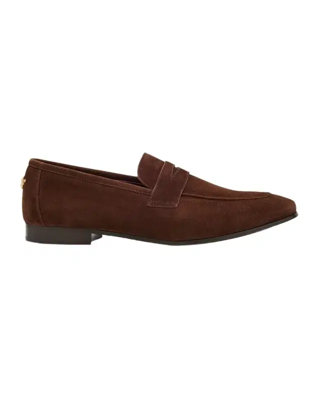Bougeotte Suede Penny Loafers