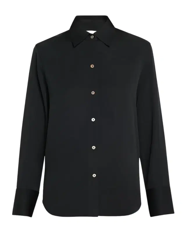 Vince Classic Button-Front Blouse