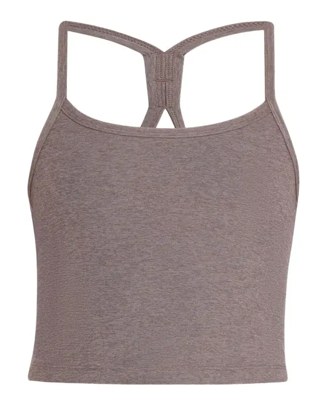 Space-dye Slim Racerback Cropped Tank