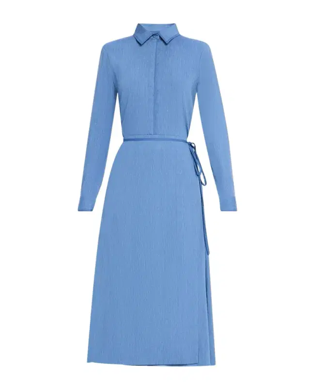 Proenza Schouler White Label Lato Wrap Dress in Linen Slub