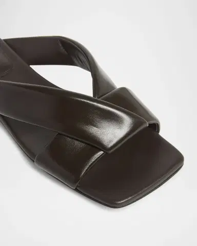 Bottega Veneta Riva Criss Cross Leather Flat Sandals | Thumbnail 5 Bottega Veneta Riva Criss Cross Leather Flat Sandals | Thumbnail 5