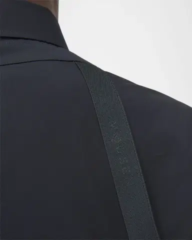 McQueen Men's Logo-Tape Harness Dress Shirt | Thumbnail 6