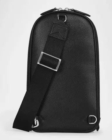 Montblanc Men 's Sartorial Leather Sling Bag | Thumbnail 2