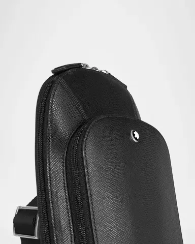 Montblanc Men 's Sartorial Leather Sling Bag | Thumbnail 4